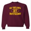 3X-Large Maroon Mens Go Taylor's Boyfriend Funny Football Sweatshirt Crewneck