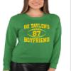 XX-Large Kelly Mens Go Taylor's Boyfriend Funny Football Sweatshirt Crewneck view 3