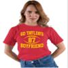 4X-Large Red Mens Go Taylor's Boyfriend Funny Football T-Shirt view 2