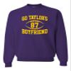 3X-Large Purple Mens Go Taylor's Boyfriend Funny Football Sweatshirt Crewneck view 1