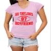 X-Large Lilac Women Go Taylor's Boyfriend Funny Football V Neck T-Shirt view 1