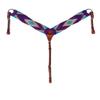 CHALLENGER Western Western 3-1/2" Wide Handwoven Breast Collar w/Harness Leather Uptugs 55J03