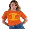 5X-Large Orange Mens Go Taylor's Boyfriend Funny Football T-Shirt view 3
