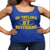 Large Royal Women Fitted Go Taylor's Boyfriend Funny Football Sleeveless Tank Top T-Shirt view 2