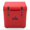 Grizzly 45 Cooler | 45 qt Ice Chest Durable Rotomolded Insulated | Made in The USA | Warranty for Life | for Beach Boat Camping Fishing Hunting | G45 | Red view 2
