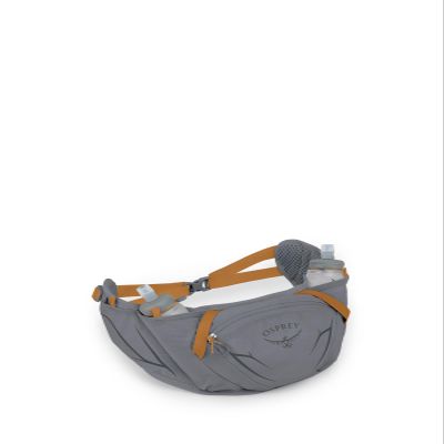 Osprey Duro Dyna Hydration Waist Pack with Hydraulics Soft Flasks for Running, Phantom Grey/Toffee Orange