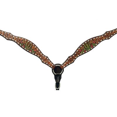 BAR H EQUINE Genuine Western American Leather Horse Breast Collar