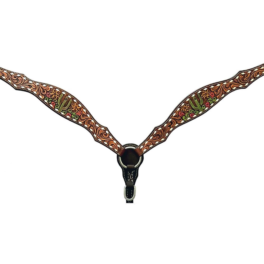 BAR H EQUINE Genuine Western American Leather Horse Breast Collar