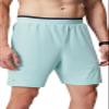 Fabletics Men's The Fundamental Short II, Workout, Running, Training, Gym, Yoga, Ultra Lightweight, 7" Inseam, M, Nordic Blue view 1