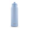 Ello Pop & Fill 32oz Stainless Steel Water Bottle with Quick Fill Technology, Double Walled and Vacuum Insulated Metal, Leak Proof Locking Lid, Sip and Chug, Reusable, BPA Free, Halogen Blue view 1