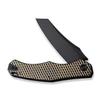 WE Kyle Lamb WE22010G-3 Black Titanium Handle with Golden Diamond Pattern On Presentation Handle view 3