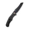 WE Kyle Lamb WE22010G-1 Black Titanium Handle with Diamond Pattern On Presentation Handle view 2