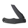 WE Kyle Lamb WE22010G-1 Black Titanium Handle with Diamond Pattern On Presentation Handle view 3