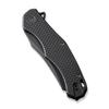 WE Kyle Lamb WE22010G-1 Black Titanium Handle with Diamond Pattern On Presentation Handle view 4