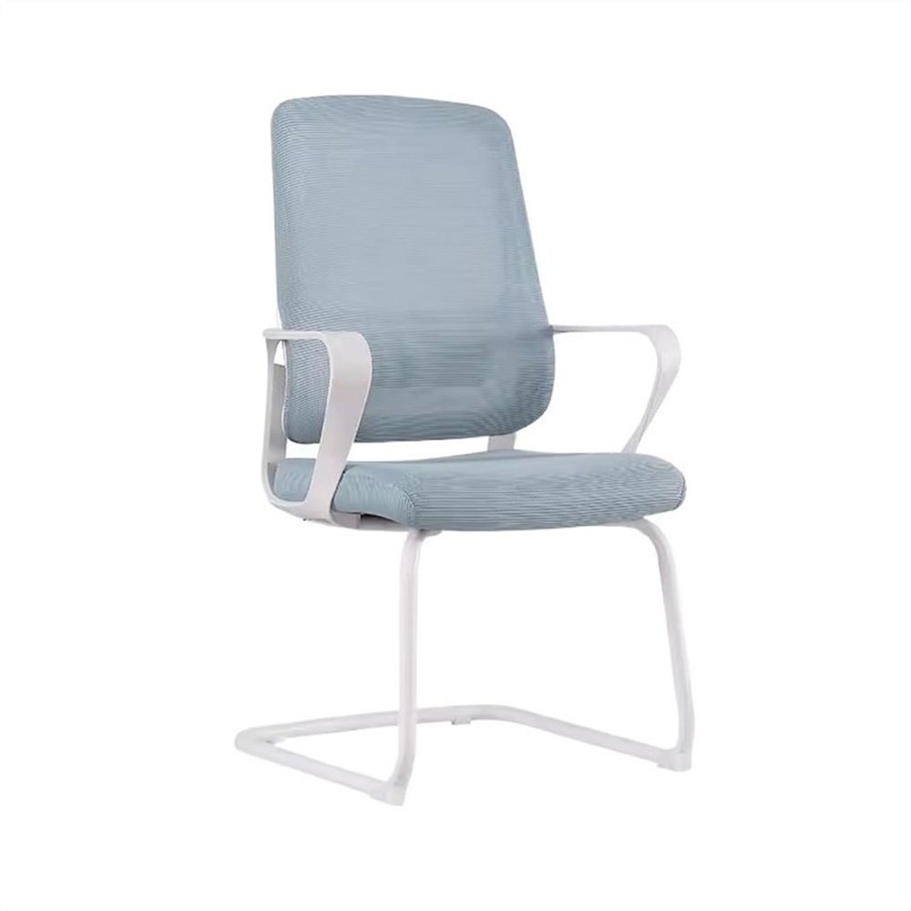 Ergonomic Office Chair Simple and Modern Office Swivel Chair for Staff Office Chair Lumbar Computer Chair Fashion with Colorful Mesh Chair Desk Chair (Color : Bigblue Mug)