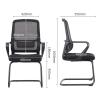 Ergonomic Office Chair Simple and Modern Office Swivel Chair for Staff Office Chair Lumbar Computer Chair Fashion with Colorful Mesh Chair Desk Chair (Color : Bigblue Mug) view 2