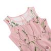 Girls Floral Embroidery Dress: Vintage 1950s Swing Dress Lace Princess Tulle Dress Birthday Evening Party Dance Gown Pageant Wedding Guest Homcoming Dress Pink-Sleeveless 7-8 Years view 4