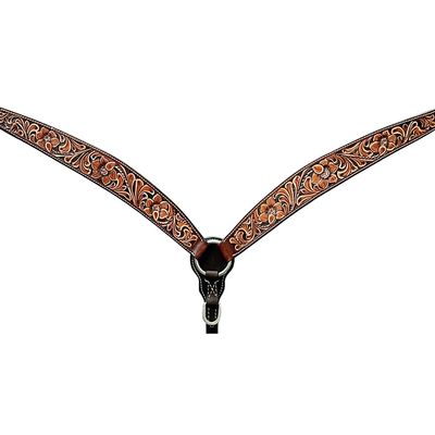 BAR H EQUINE Genuine Western American Leather Horse Breast Collar