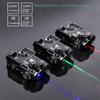 Metal PEST4 Box Visable Laser Sight,with IR Laser + Red/Green/Blue Laser Sight,with Pressure Switch,4-Level Laser Brightness,for 20mm Rail,Black (Blue Laser) view 4