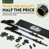 100% Carbon Fiber Trekking Poles by USA Brand - Ultra Strong Lightweight Collapsible Hiking Poles with Cork and EVA Foam Grips & Quick Adjustable Flip Locks view 2