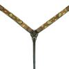 BAR H EQUINE Premium Hand Tooled Leather Stainless Steel Hardware Breast Collar Brown
