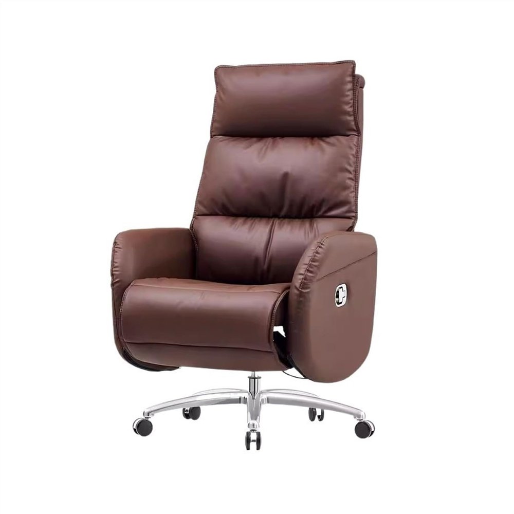 Ergonomic Office Chair Luxury Office Chair Can Lunch Break Computer Chair Comfortable Swivel Chair Study Chair Desk Chair (Color : Brown)
