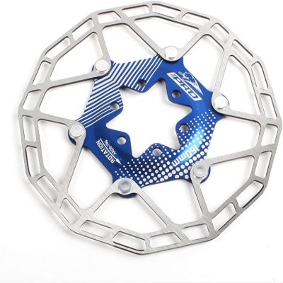 Disc Brake Rotor 160mm 6 Bolts Brakes Disc Stainless Steel Rotors For Bicycle Mountain Bike (Size: 160mm (Color : Blue, Size : 160mm)