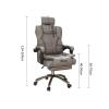 Ergonomic Office Chair Home Comfort Gaming Chair High Back Sedentary Lift Armchair Bedroom Swivel Chair Sofa Seat Office Chair Desk Chair (Color : Black) view 2