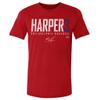 500 LEVEL Bryce Harper Shirt (Cotton, XXXX-Large, Red) - Bryce Harper Philadelphia Elite WHT view 1