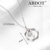 ABDOT Silver Birth Flower Necklaces for Women Silver Plated Handmade Holly Necklace Custom Birthstone Necklaces Mom Birthday Gifts view 4