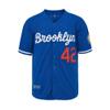 Men's Black Legend Baseball Jersey #42 Vintage Embroidered Retro Hip Hop Jersey Stitched (US, Alpha, X-Large, Regular, Regular, Blue) view 2