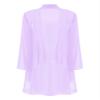 Lorilida Women's Chiffon Pants Suits 3 Pieces Mother of The Bride Cocktail Party Evening Outfit Cardigan Lavender XX-Large view 1