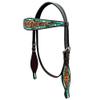 BAR H EQUINE Genuine Western American Leather Horse Headstall view 1