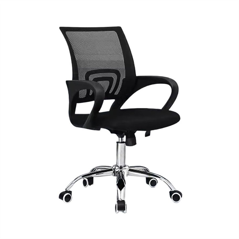 Ergonomic Office Chair Computer Chair Conference Office Chair Backrest Simple Home Study Chair Comfortable Rotating Mobile Chair Desk Chair (Color : Black)