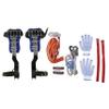 kunghei Tree Climber Gear Tool, Tree Climbing Spikes Set with Safety Belt & Adjustable Lanyard Rope Rescue Belt Personal Protective Equipment, Rope Rescue Steel Outdoor Tree Climbing kit Tool view 1