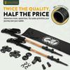 100% Carbon Fiber Trekking Poles by USA Brand - Ultra Strong Lightweight Collapsible Hiking Poles with EVA Foam Grips & Quick Adjustable Flip Locks view 2