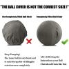 AOLIAZMAX Yoga Ball Cover - Pilates Exercise Yoga Ball Cover, Anti Scratch Exercise Ball Cover with Handle for 55/65/75cm Birthing Ball, Stability Ball, Balance Ball (Without Ball) view 3