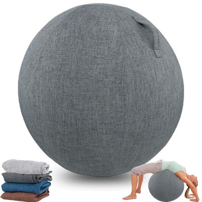 Balance Ball Cover Exercise Ball Cover Sitting Ball Cover Yoga Ball Accessories Sitting Ball Chair Protection for Fitness Yoga Ball Gym Training Foldable Lightweight(no Ball) ( Color : Navy blue , Siz