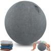 Balance Ball Cover Exercise Ball Cover Sitting Ball Cover Yoga Ball Accessories Sitting Ball Chair Protection for Fitness Yoga Ball Gym Training Foldable Lightweight(no Ball) ( Color : Navy blue , Siz view 1