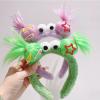 IOSIX Sanfu Ugly Baby Headband Love Autumn and Winter New Headband Girl Dopamine Cartoon Fried Christmas Plush Headband view 3