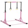Gymnastic Bar Set Gymnastics Horizontal Bar Gymnastics Kip Bar for Kids Home Use, Pink view 1