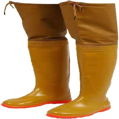 Hip Waders 60cm High PVC Fishing Boots, Wading Over The Knee and Buttocks, Suitable for Feet