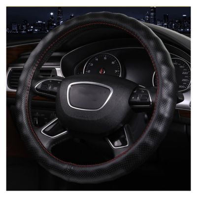 Car Steering Wheel Cover for Car Steering Wheel Cover Genuine Leather Car Interior Soft and Lightweight Strong Grip (Color : 1#)
