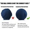 AOLIAZMAX Yoga Ball Cover - Pilates Exercise Yoga Ball Cover, Anti Scratch Exercise Ball Cover with Handle for 55/65/75cm Birthing Ball, Stability Ball, Balance Ball (Without Ball) view 3