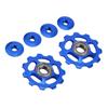 HEALEEP 2pcs Aluminum Alloy Rear Derailleur Pulley for Mountain Bikes Replacement Parts Easy to Install Blue Design view 1