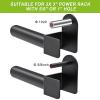 Kipika Weight Plate Holder for 3x3 Power Rack - Heavy Duty Steel Storage Rack for Olympic 2" Weight Plates - Fits 3x3 Power Rack with 1" or 5/8" Hole - Holds up to 300 lbs. per Rack - Set of 2 view 2