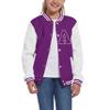 Icibgds Kids Baseball Jacket Letter Print Boys Girls Varsity Coat Casual Lightweight School Uniform With Button view 1