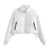 XUNRYAN Womens Winter Coat Cropped Quilted Lightweight Puffer Jackets Long Sleeve Zip Up Short Coat Parka Anorak Fashion view 1