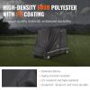 VEVOR 2+2 Passenger Golf Cart Cover, 600D Polyester Full Cover, Suitable for 2+2 Seats Golf Carts, Waterproof, Sunproof, and Dustproof Outdoor Golf Cart Cover with Three Zipper Doors, Black view 3