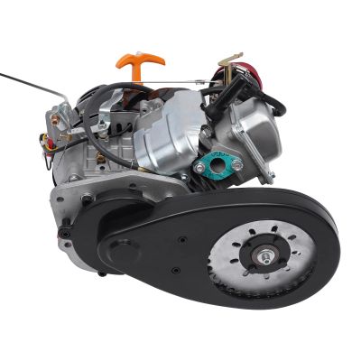 100cc 4 stroke Bicycle Engine Kit Set Gas Motorized Motor Bike Modified Engine,OHV Bicycle Engine Motor 3600rpm Single Cylinder Air Cooled Recoil Start for Mountain and Road Bike